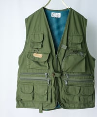 Gingham Check Lined Fishing Vest