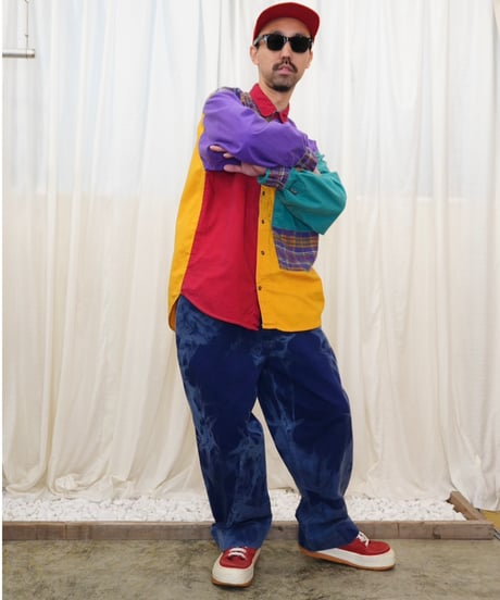 EUR Tie-Dye Pattern Work Pants