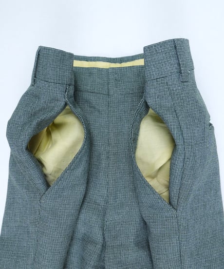 Moss Green Cross-Hatch Slacks