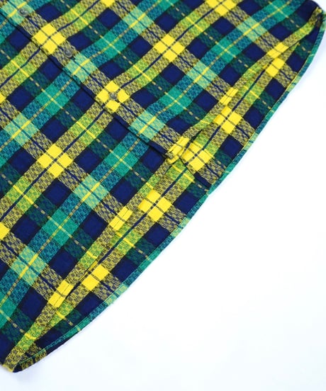 90s Action Pleats Checked Flannel