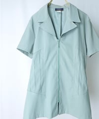 90s Short Sleeve Tailored Zip-Up Jacket Made in USA
