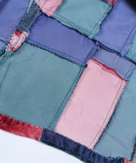 Velvet Patchwork Flare Skirt