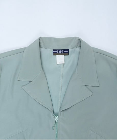 90s Short Sleeve Tailored Zip-Up Jacket Made in USA