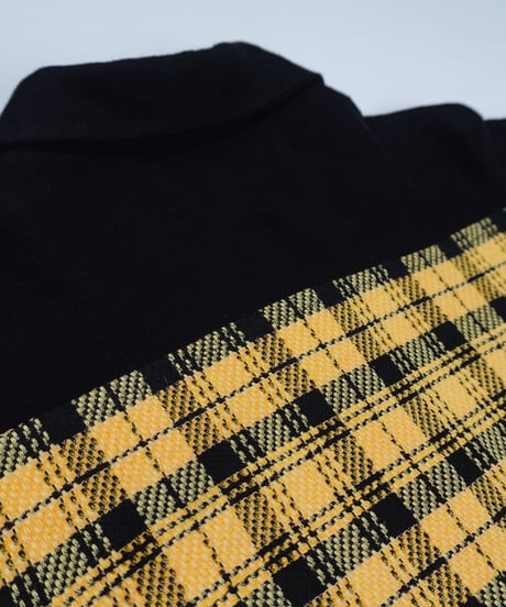 Oversized Black-Accent Check Shirt