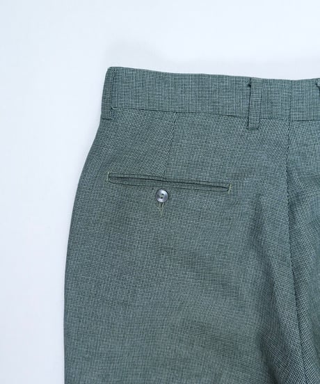 Moss Green Cross-Hatch Slacks
