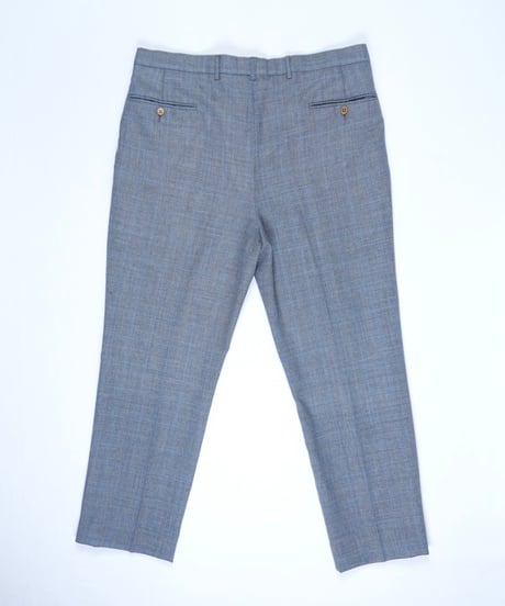 "dunhill" Checked Two-Tuck Tapered Slacks