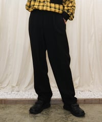 Two-Tuck Wool Slacks