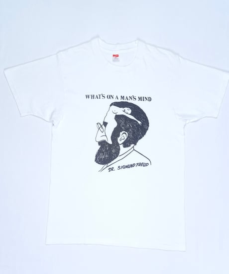 80s Hanes “WHAT’S ON A MAN’S MIND” 騙し絵Tシャツ / size M