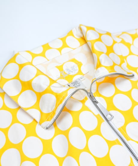 Yellow Dot 2-Way Collar Zip Jacket