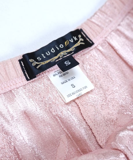 90s Dusty Pink Jacquard Mermaid Skirt