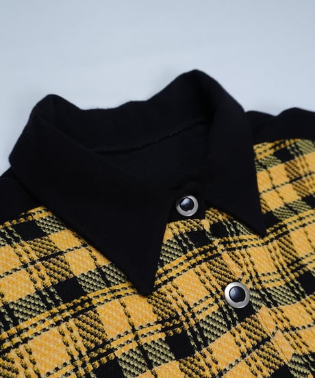 Oversized Black-Accent Check Shirt