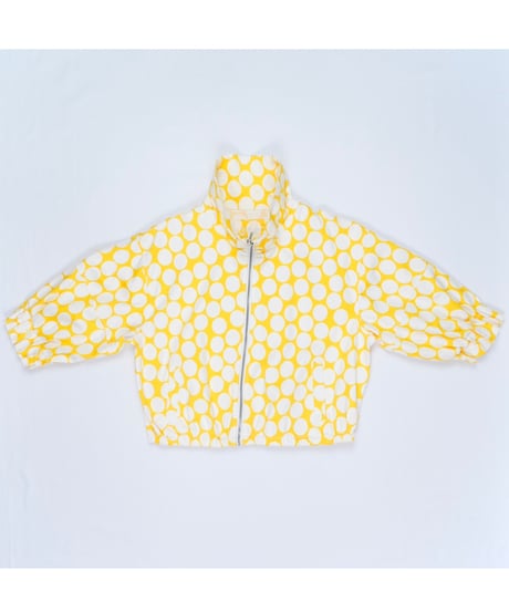 Yellow Dot 2-Way Collar Zip Jacket