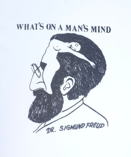 80s Hanes “WHAT’S ON A MAN’S MIND” 騙し絵Tシャツ / size M