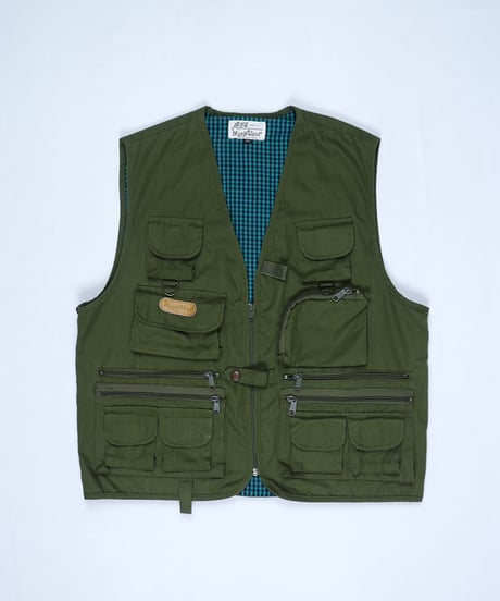 Gingham Check Lined Fishing Vest
