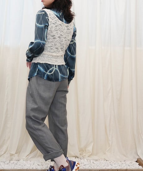 Geometric Swirl Silk Shirt