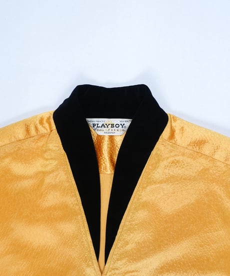60-70’s 『PLAY BOY』 Gold short-sleeved shirt / size 15-15½