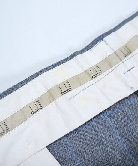 "dunhill" Checked Two-Tuck Tapered Slacks