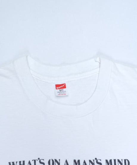 80s Hanes “WHAT’S ON A MAN’S MIND” 騙し絵Tシャツ / size M