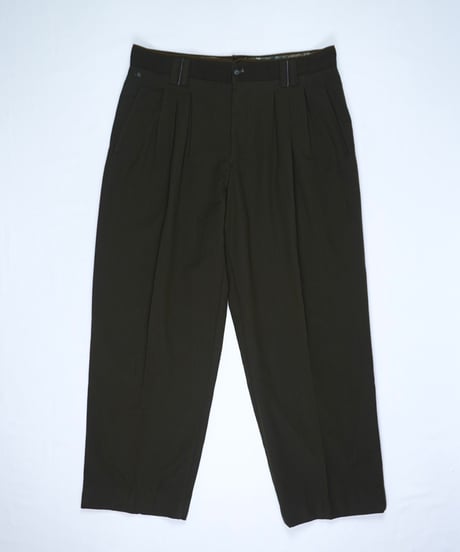 Two-Tuck Embroidered Slacks