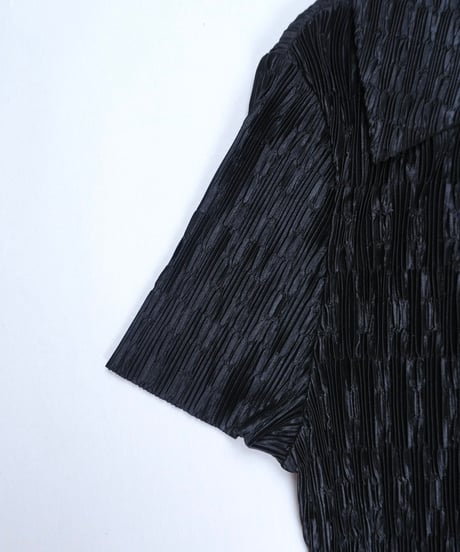 Glossy Pleated Shirt