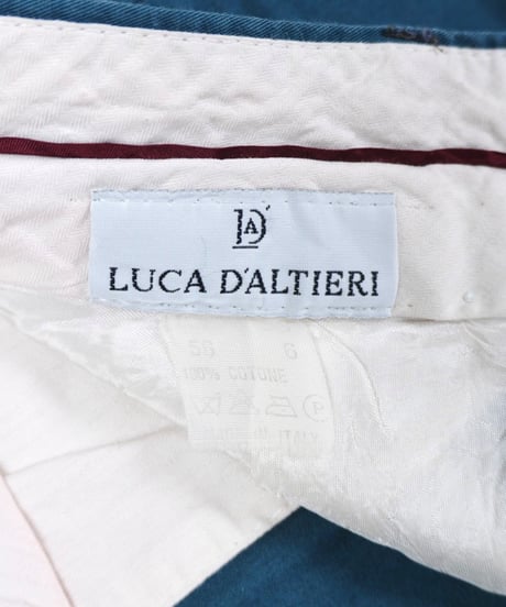 Two-Tuck Chino Slacks Made in Italy