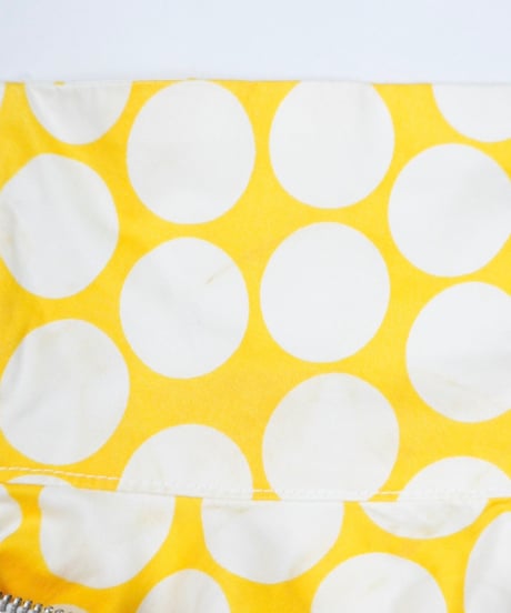 Yellow Dot 2-Way Collar Zip Jacket
