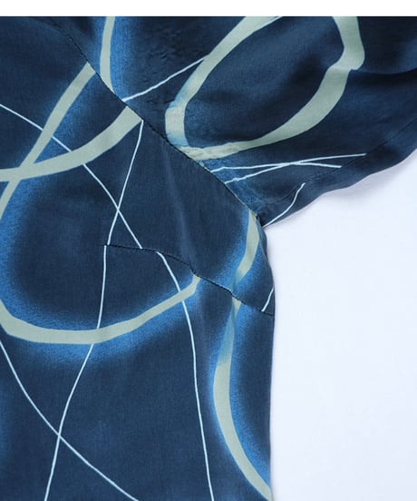 Geometric Swirl Silk Shirt