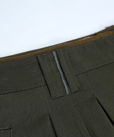 Two-Tuck Embroidered Slacks