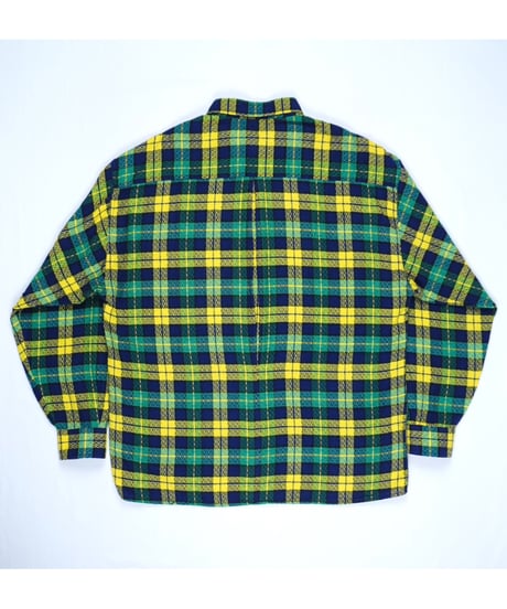 90s Action Pleats Checked Flannel