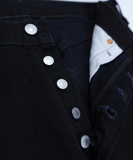 90s "Levi's 501" Black Jeans After-dyed "Made in USA" / W32 L30