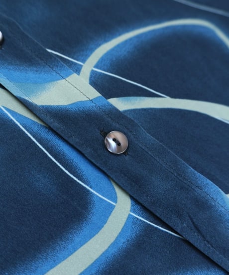 Geometric Swirl Silk Shirt