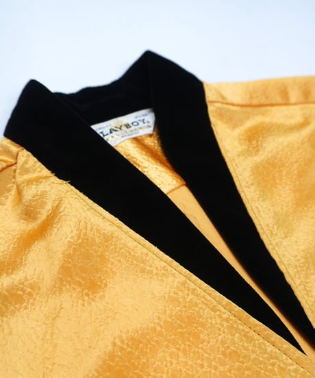 60-70’s 『PLAY BOY』 Gold short-sleeved shirt / size 15-15½