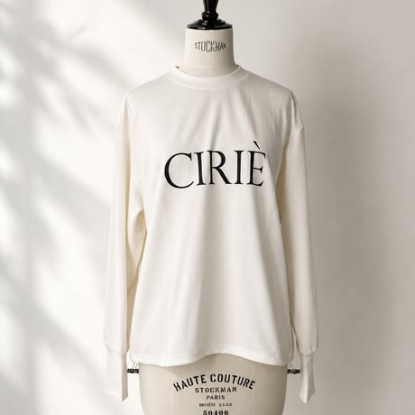 【9月14日13時オーダー〆切】    CIRIE ロゴプリントロングスリーブトップス