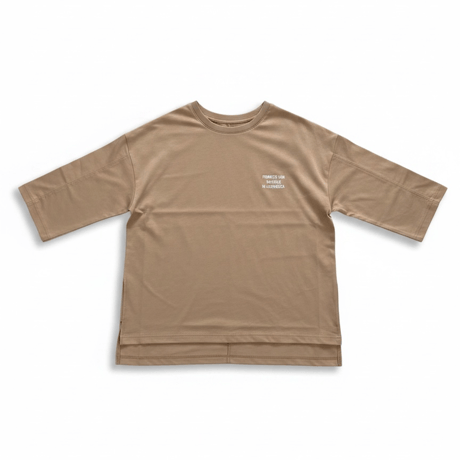 袖シャーリングデザインTシャツ