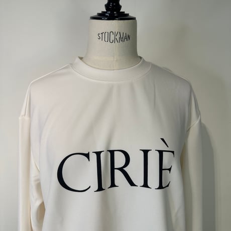 【9月14日13時オーダー〆切】    CIRIE ロゴプリントロングスリーブトップス
