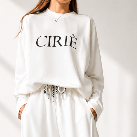 【9月14日13時オーダー〆切】    CIRIE ロゴプリントロングスリーブトップス