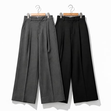（8/20 13時オーダー締切) C.T.plage×MAISON de R ウールブレンドコラボワイドパンツ
