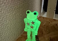 特別限定！！　パカっと ひざカックン　カエル 編 [めっちゃ光るクン hyper]　0919-②