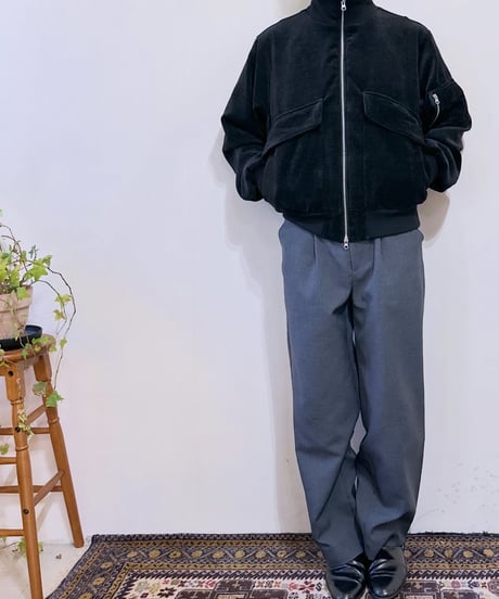 CasperJohn ドレープコーデュロイブルゾン 002