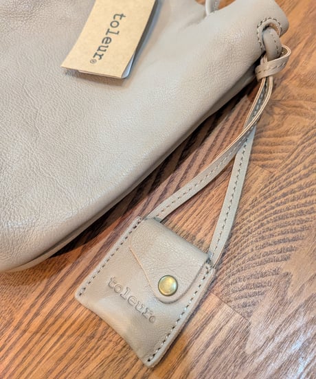 toleur 本革バッグ　グレーベージュ