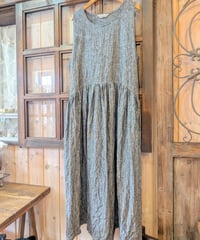 Natural ky. リネンシャンブレーワンピ
