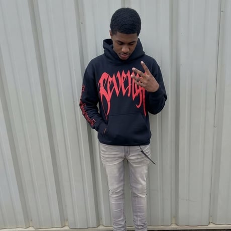 X KILL HOODIE BLACK/RED