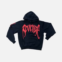 X KILL HOODIE BLACK/RED