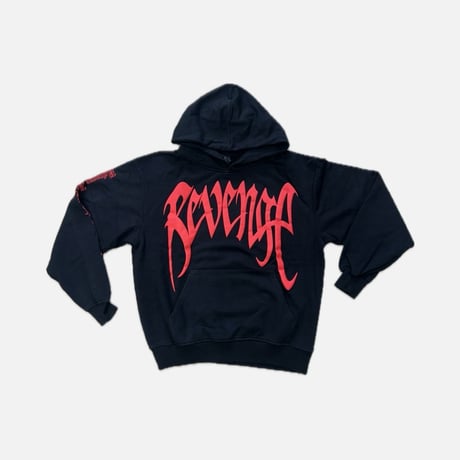 X KILL HOODIE BLACK/RED
