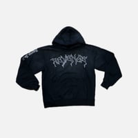 X LIGHTNING HEARTBREAK HOODIE TREATED BLACK/WHITE