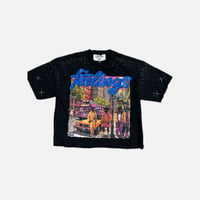"FEELINGS" F-TERRY CROPPED TEE