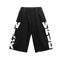 WICK SWEAT SHORTS (BLACK N WHITE)
