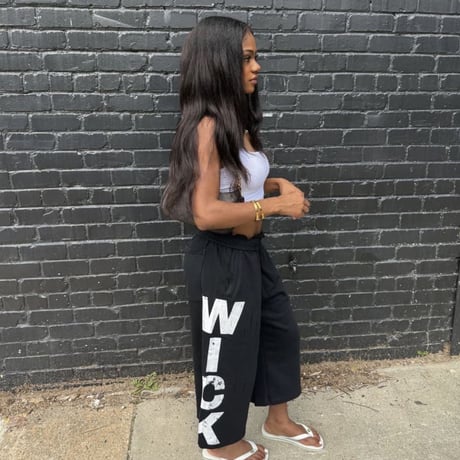 WICK SWEAT SHORTS (BLACK N WHITE)