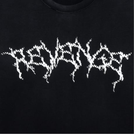 KOSUKE KAWAMURA FLOWER ANARCHY TREATED TEE BLACK