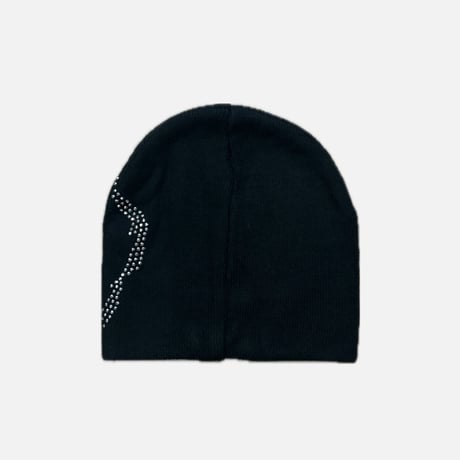 X HEARTBREAK RHINESTONE BEANIE BLACK/CRYSTAL